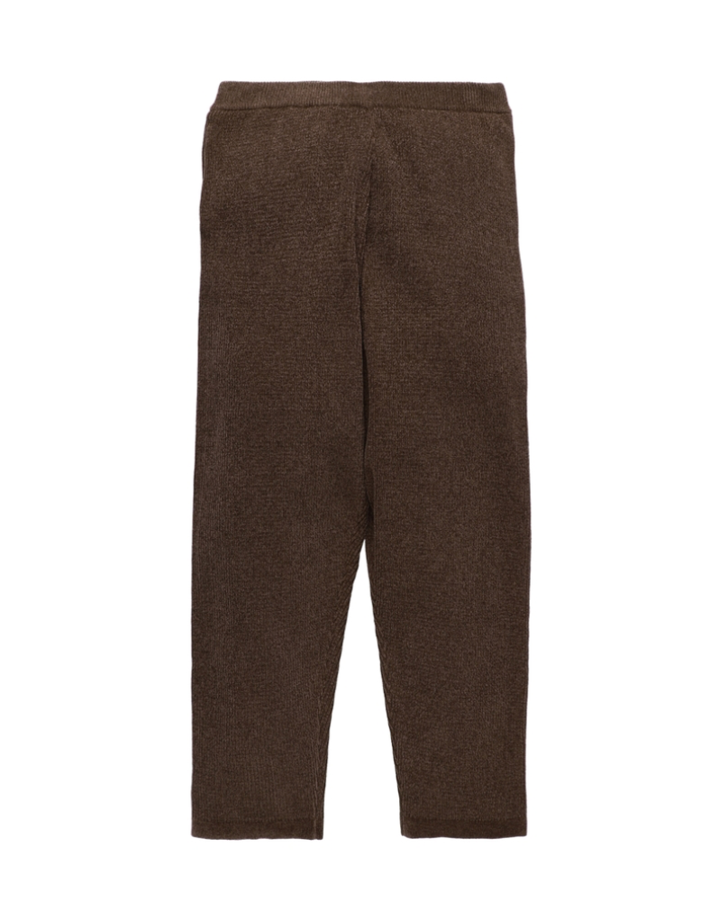 CORDY KNIT PANTS / brown