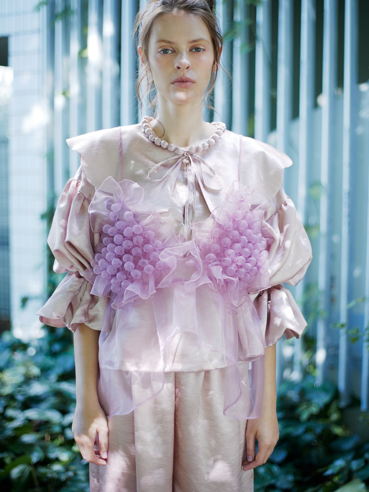 natsumi osawa/pearl scalloped blouse
