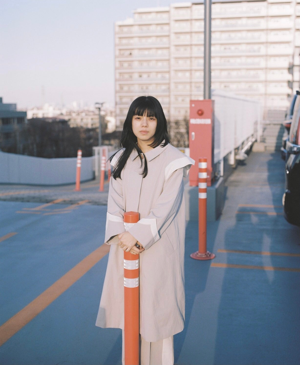 暮chic / セーラーケープコート / Greige