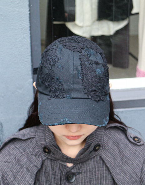 HANA YAGI / Lace collage Cap<patch>