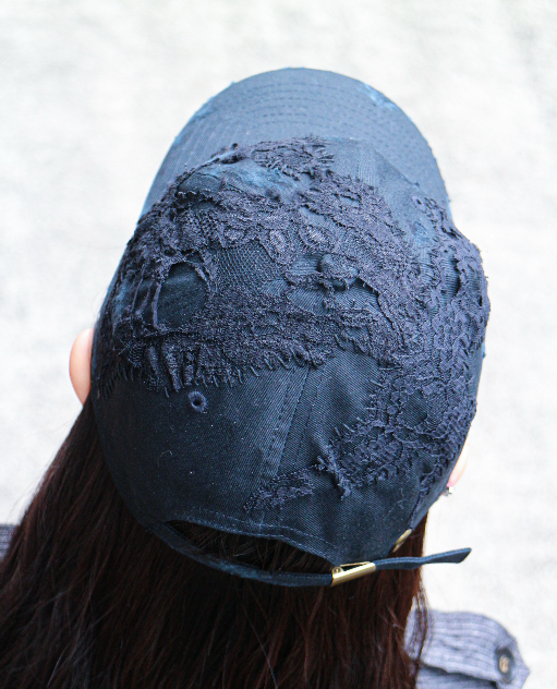 【Open Atelier】HANA YAGI / Lace collage Cap<patch>※先行公開(3/5~オーダー受付開始)