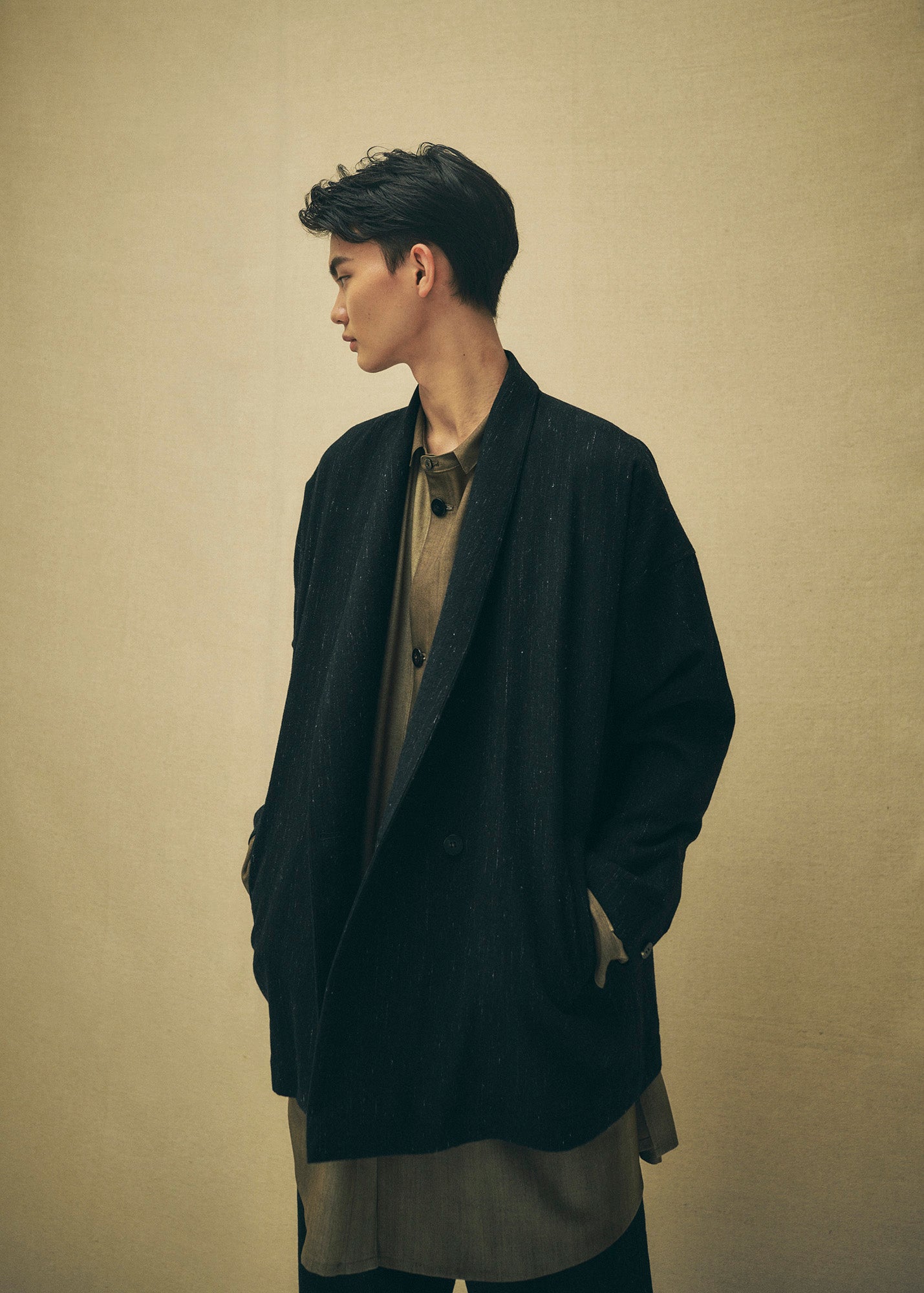 Cosmos Linenwool Jacket / black