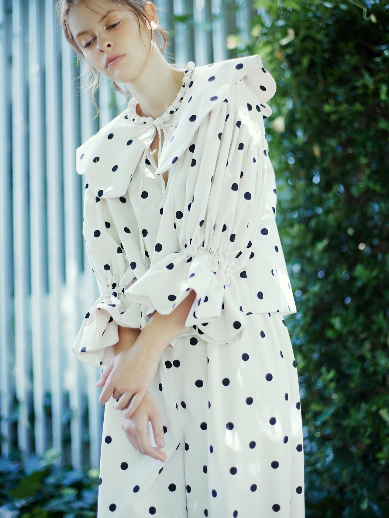 natsumi osawa/pearl scalloped blouse