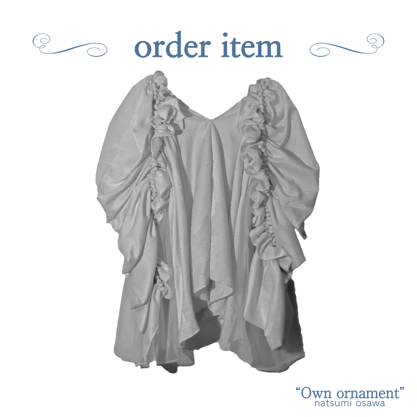 【custom order】natsumi osawa/papillon sleeve tops※受注商品となります/9月2日(火)22:00締切となります
