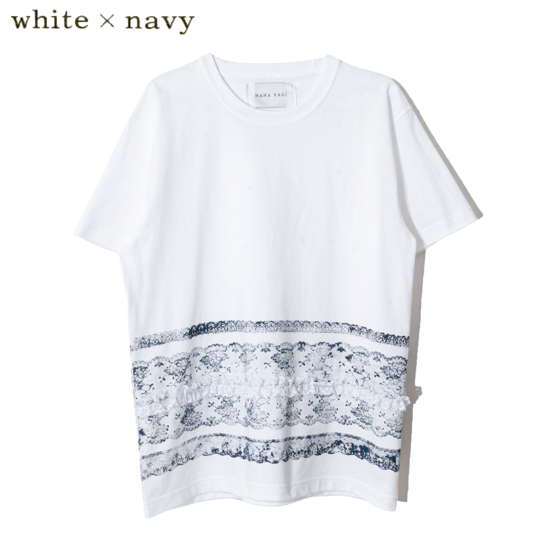 【Open Atelier】HANA YAGI / Lace collage T-shirt<Border Line>※先行公開(3/5~オーダー受付開始)