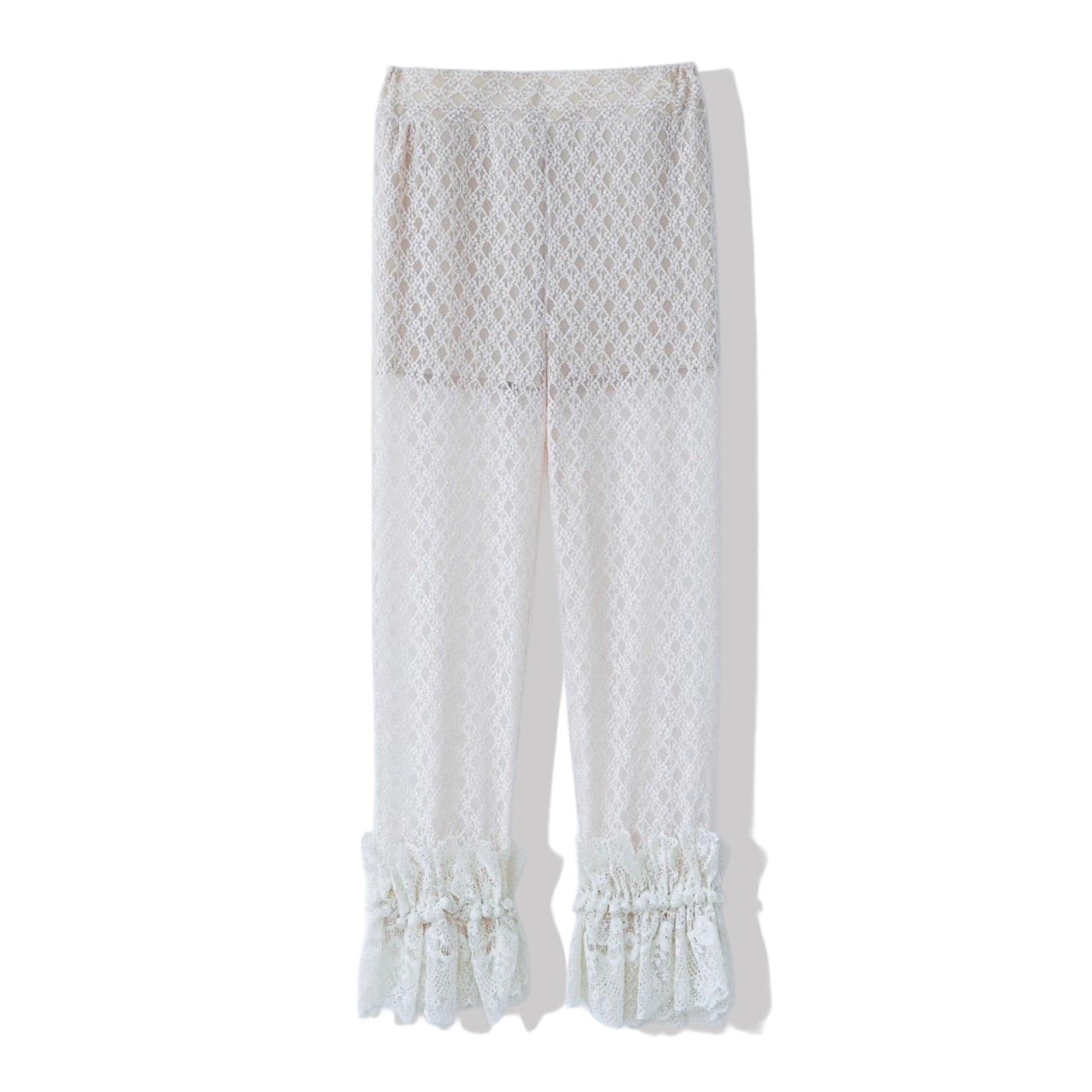 natsumi osawa/lace shibori pants #beige