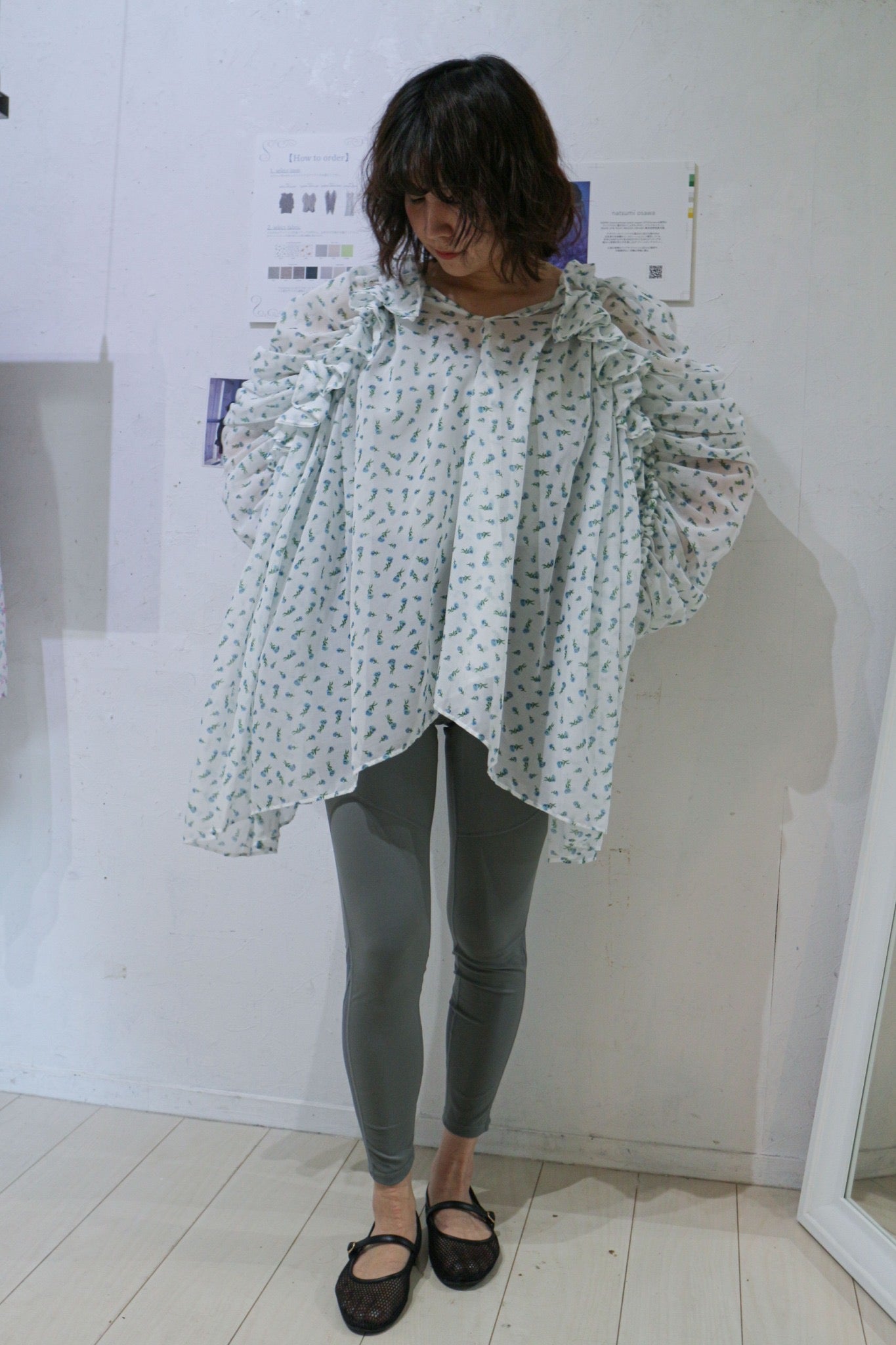 【custom order】natsumi osawa/papillon sleeve tops※受注商品となります/9月2日(火)22:00締切となります