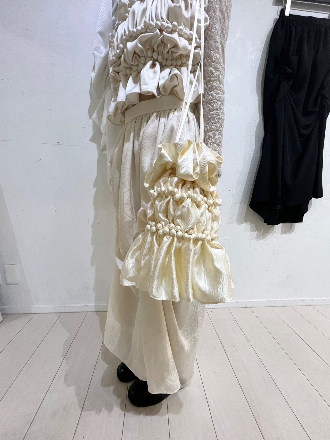 natsumi osawa/vintage satin shibori bag