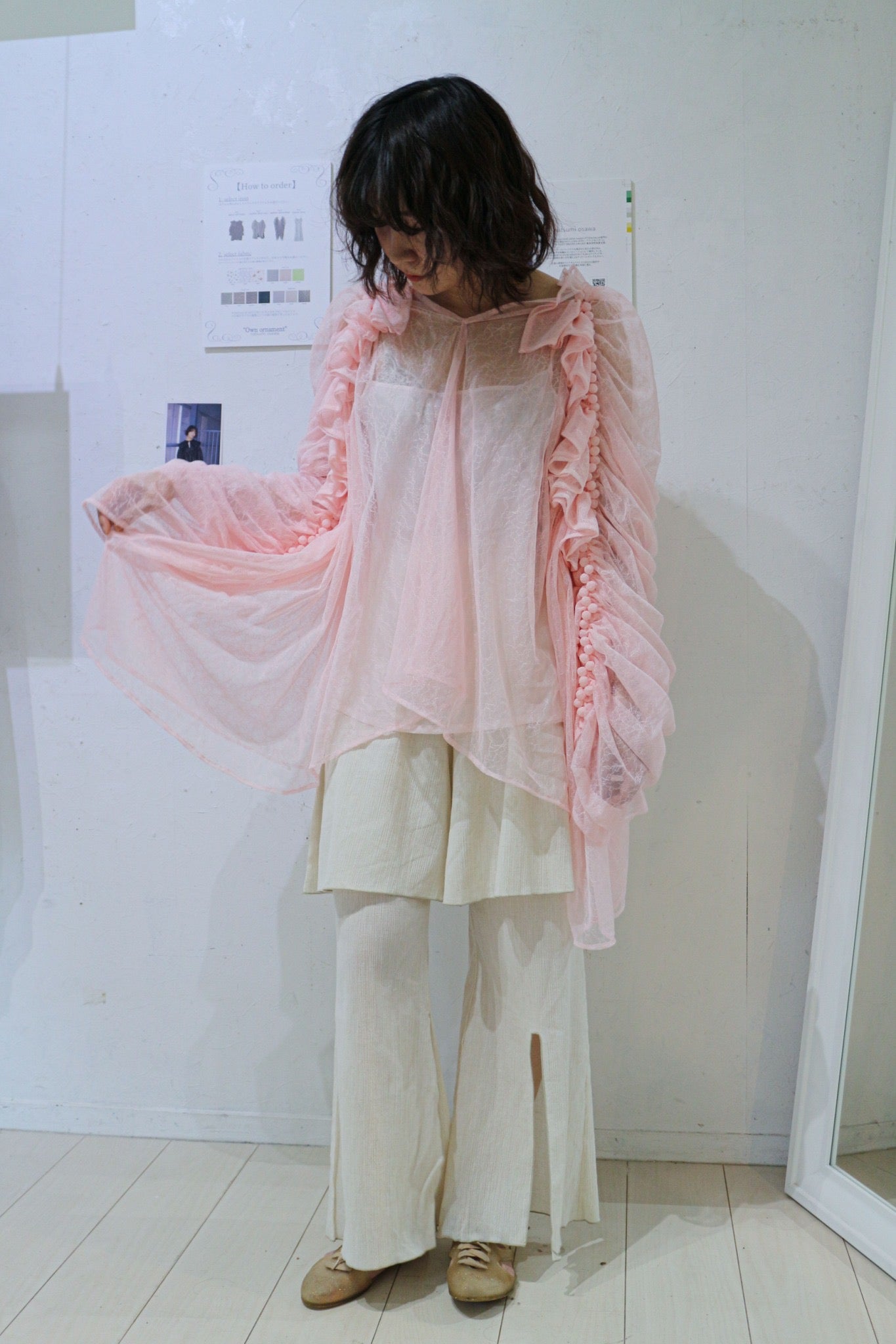【custom order】natsumi osawa/papillon sleeve tops※受注商品となります/9月2日(火)22:00締切となります