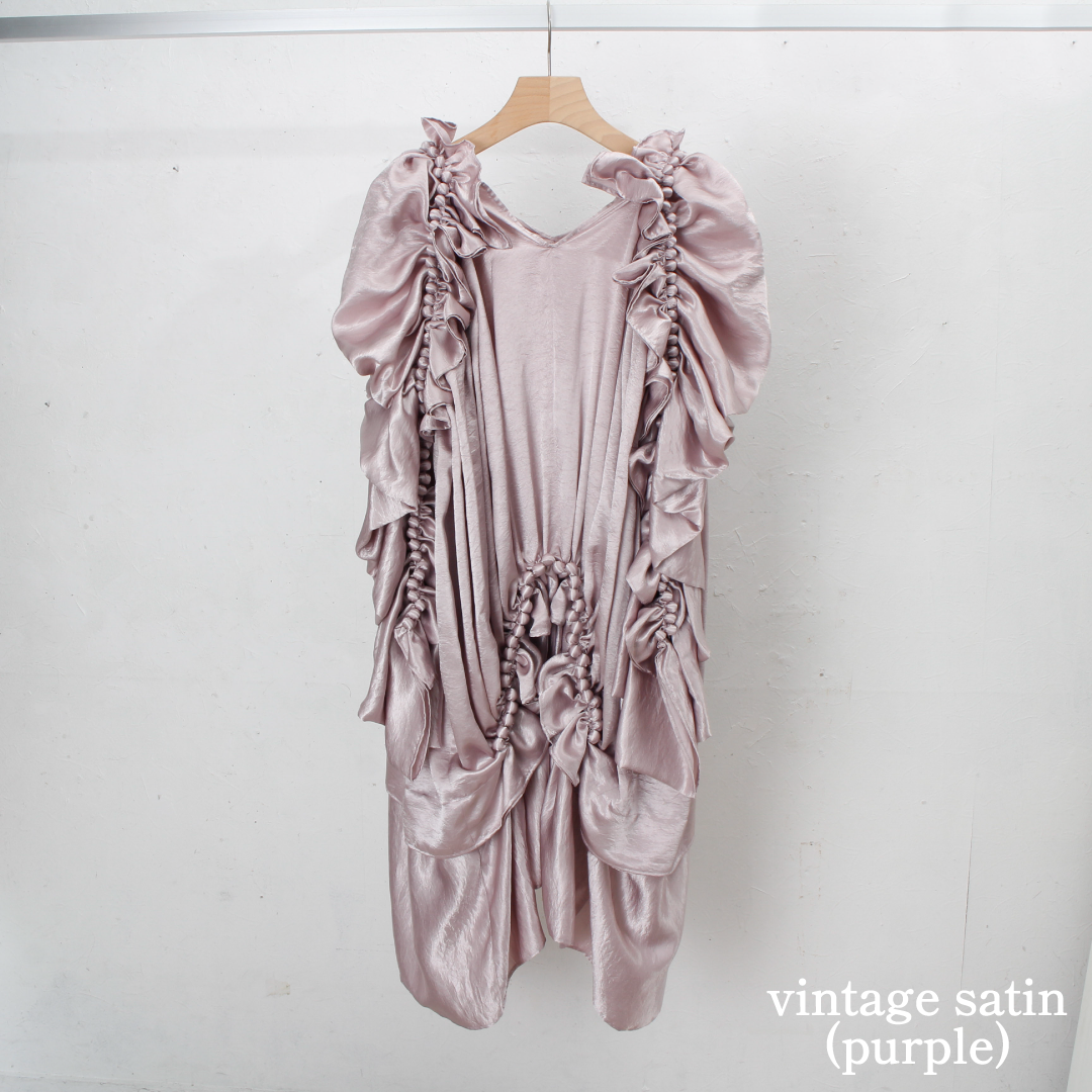 【custom order】natsumi osawa/papillon sleeve dress ※受注商品となります/9月2日(火)22:00締切となります