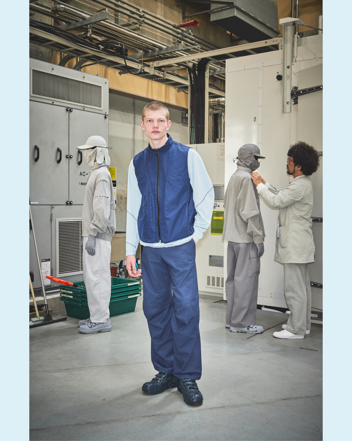 HIDESIGN / Air Flow Vest/ navy<br>※受注生産商品となります