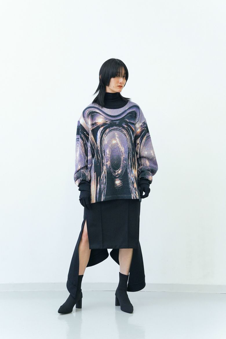 Orbs Knit Sweater / night