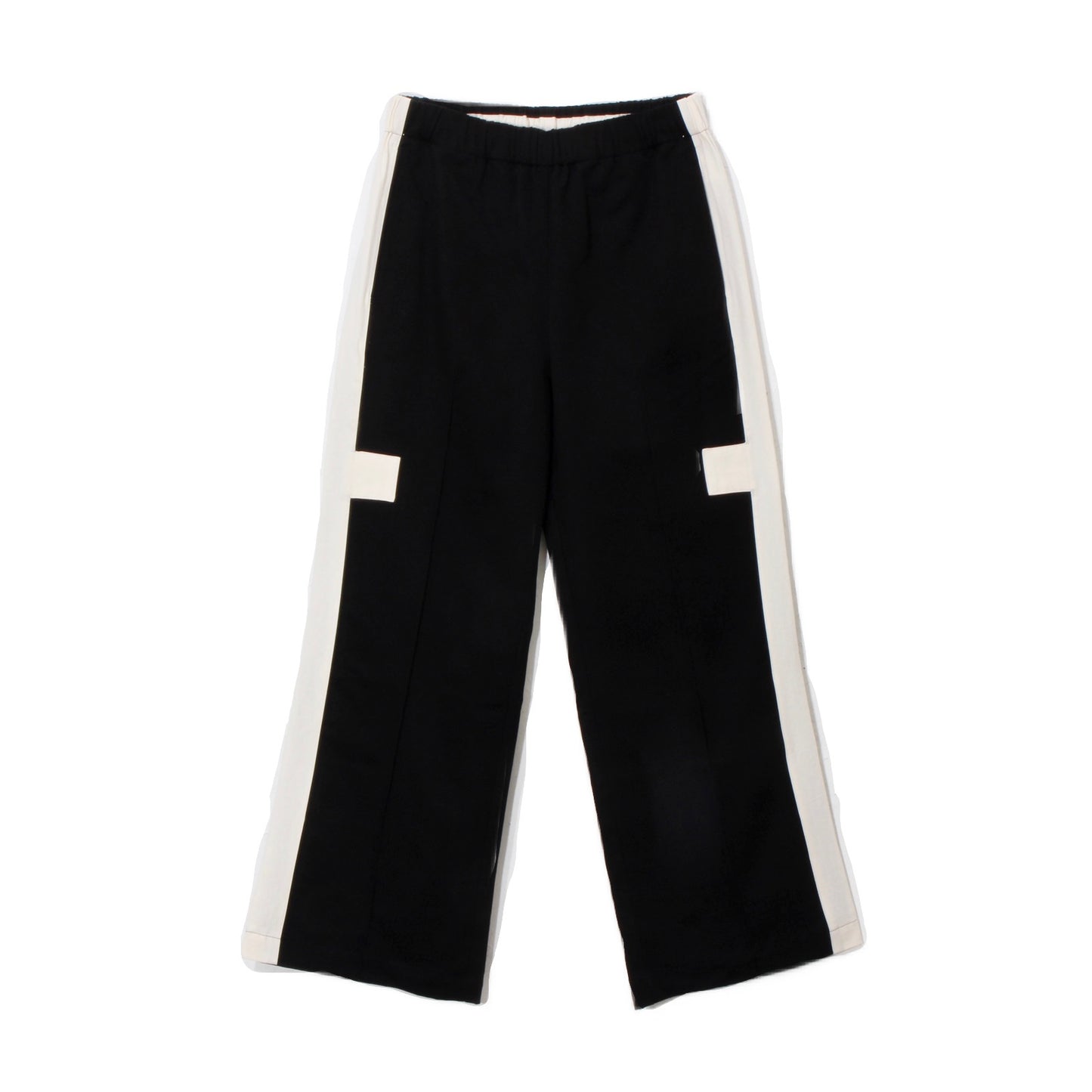 暮chic / クロスラインパンツ / new black