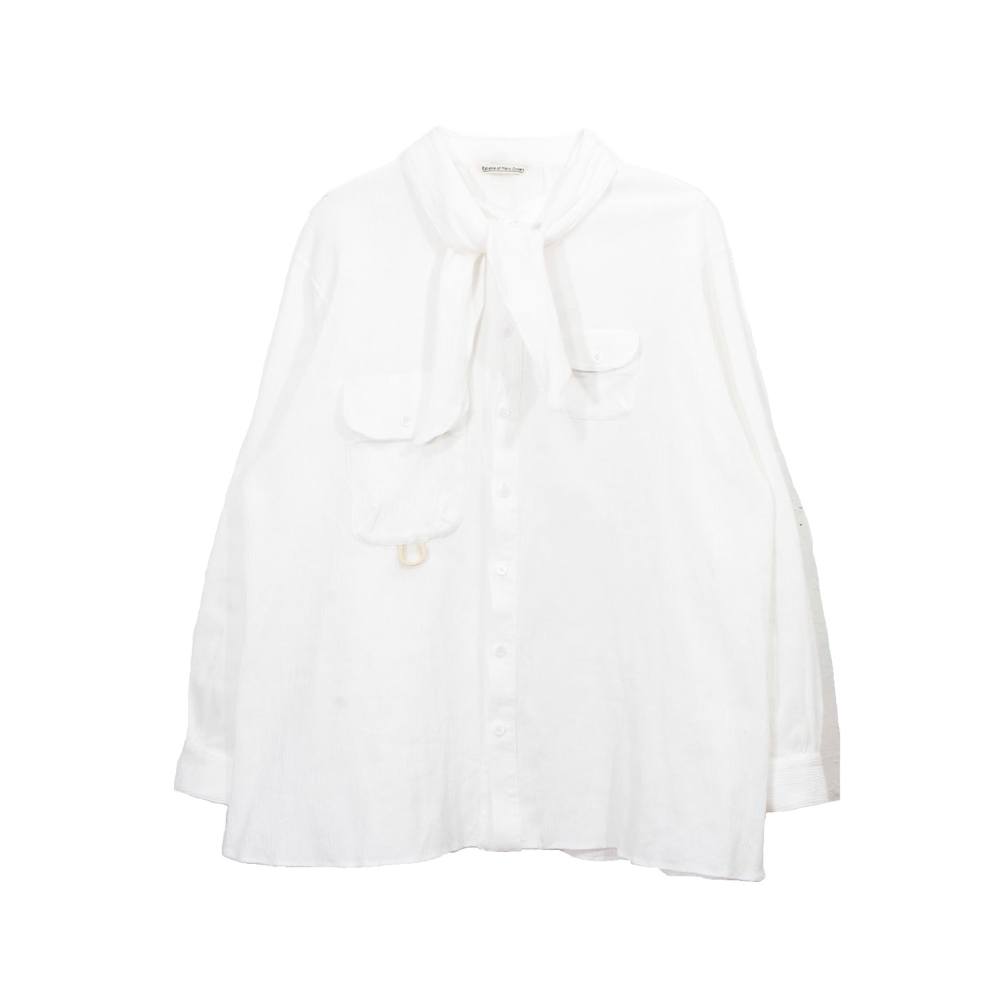 "eatable of many orders" / Celebration Scarf Shirts / off white