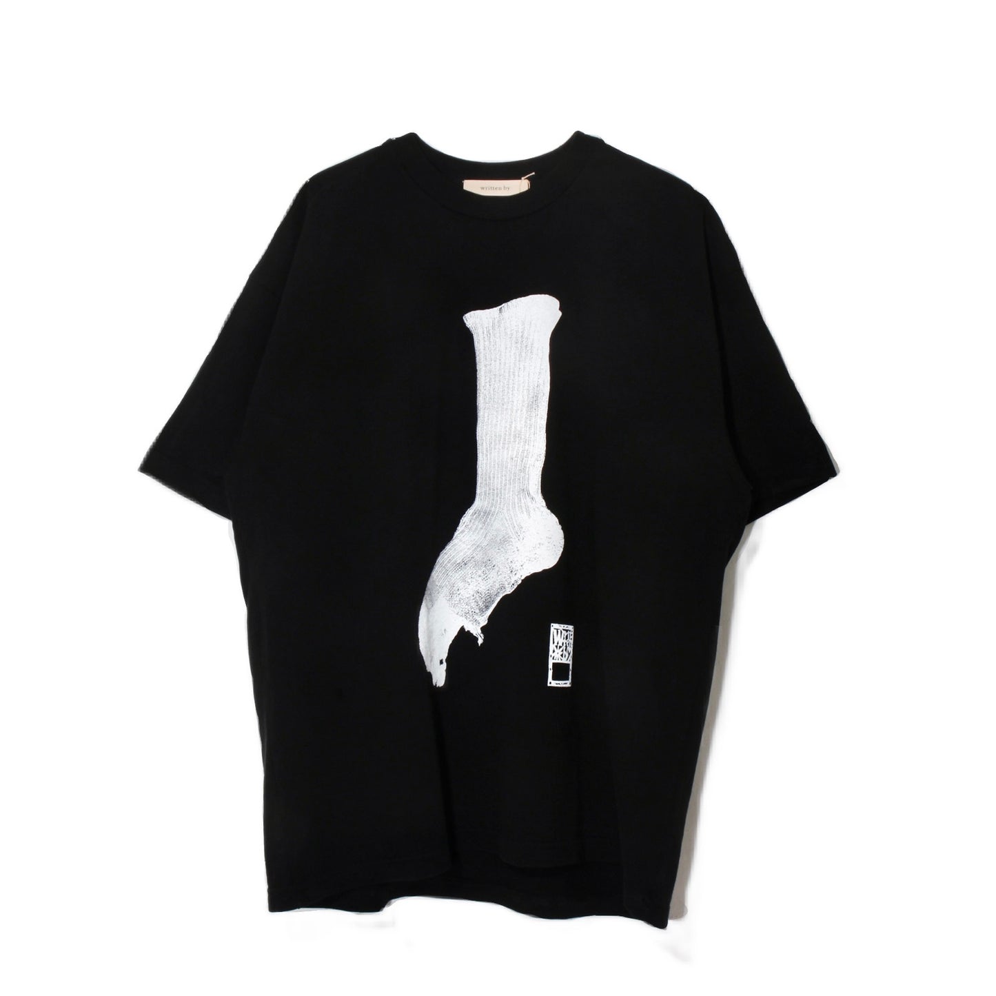 market print T-shirt / sox /bk