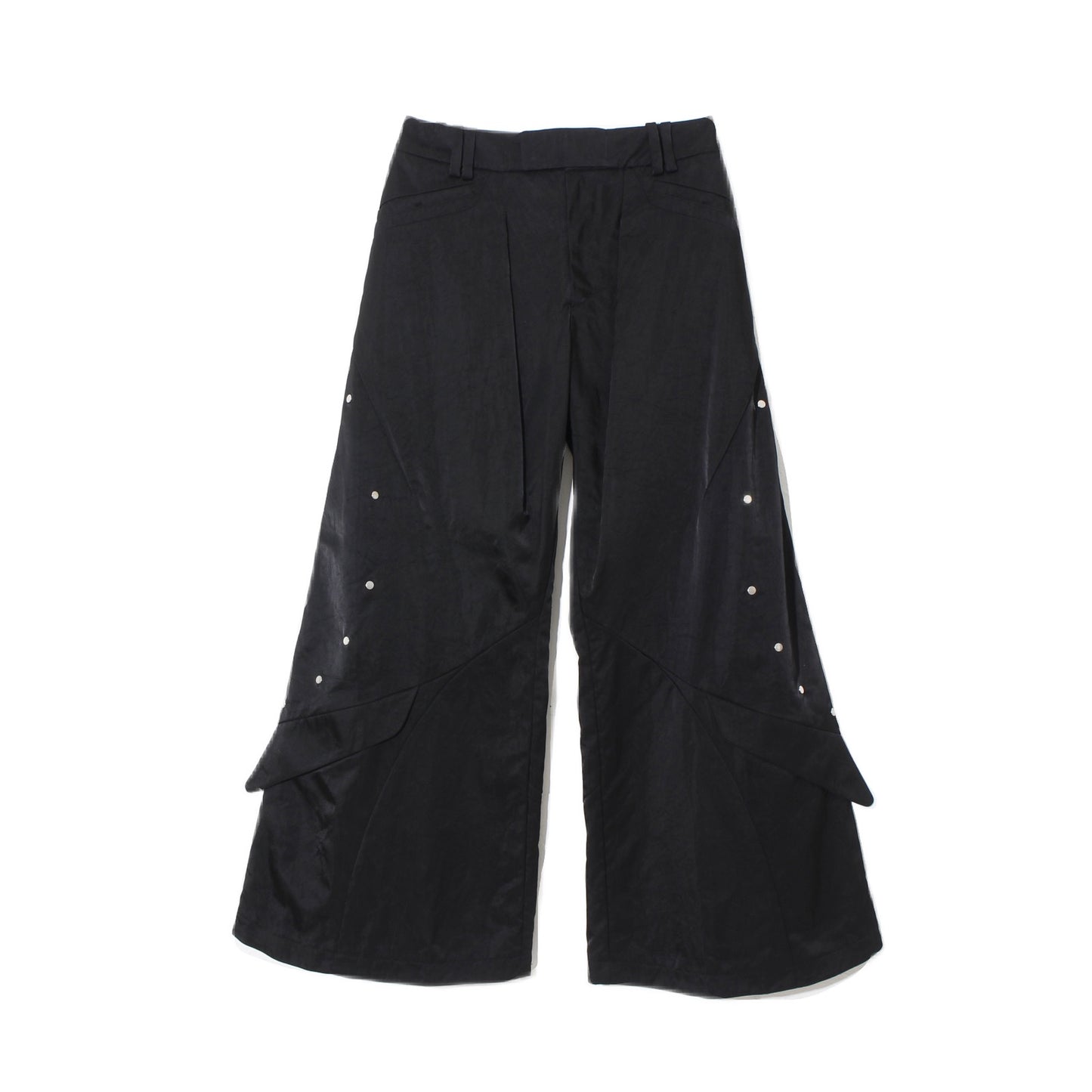 Wing Cargo Trousers / silky black