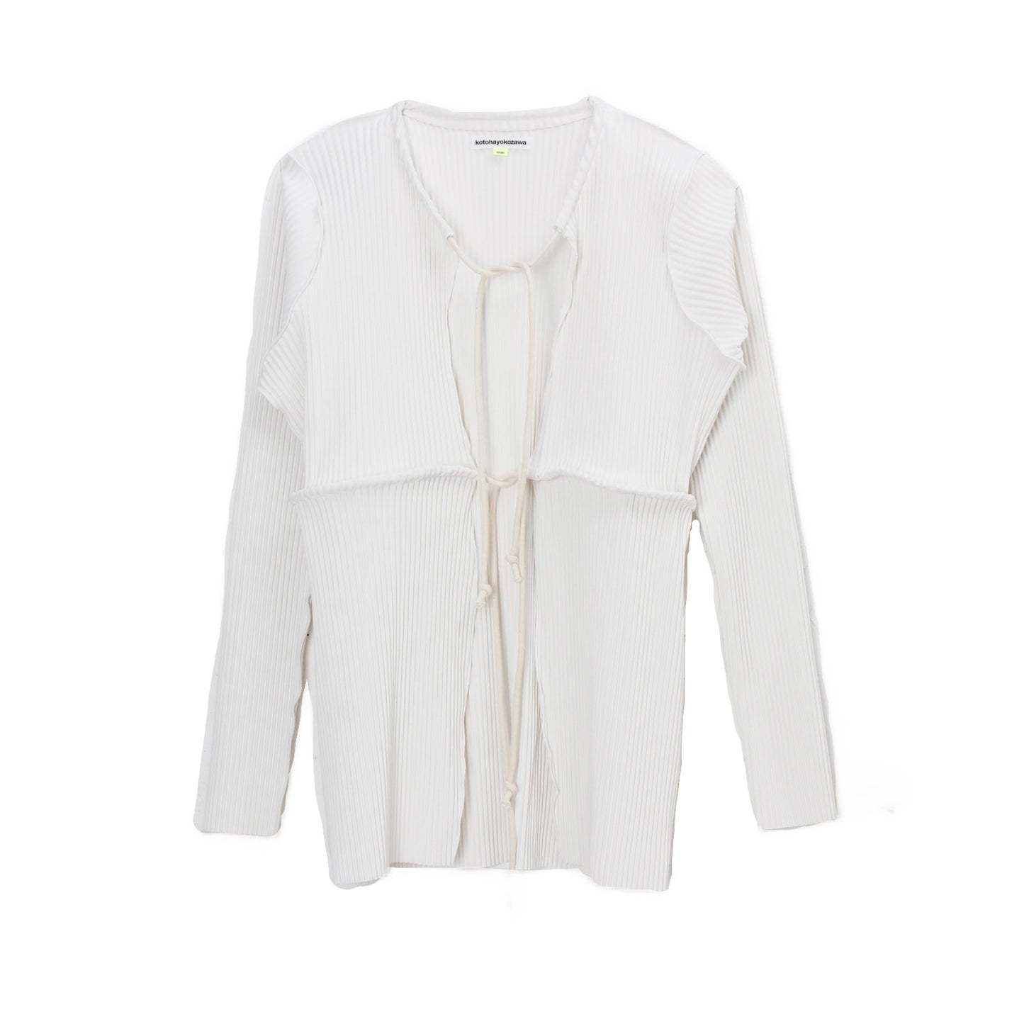 to do kotohayokozawa /CRISP ROPE CARDIGAN / white