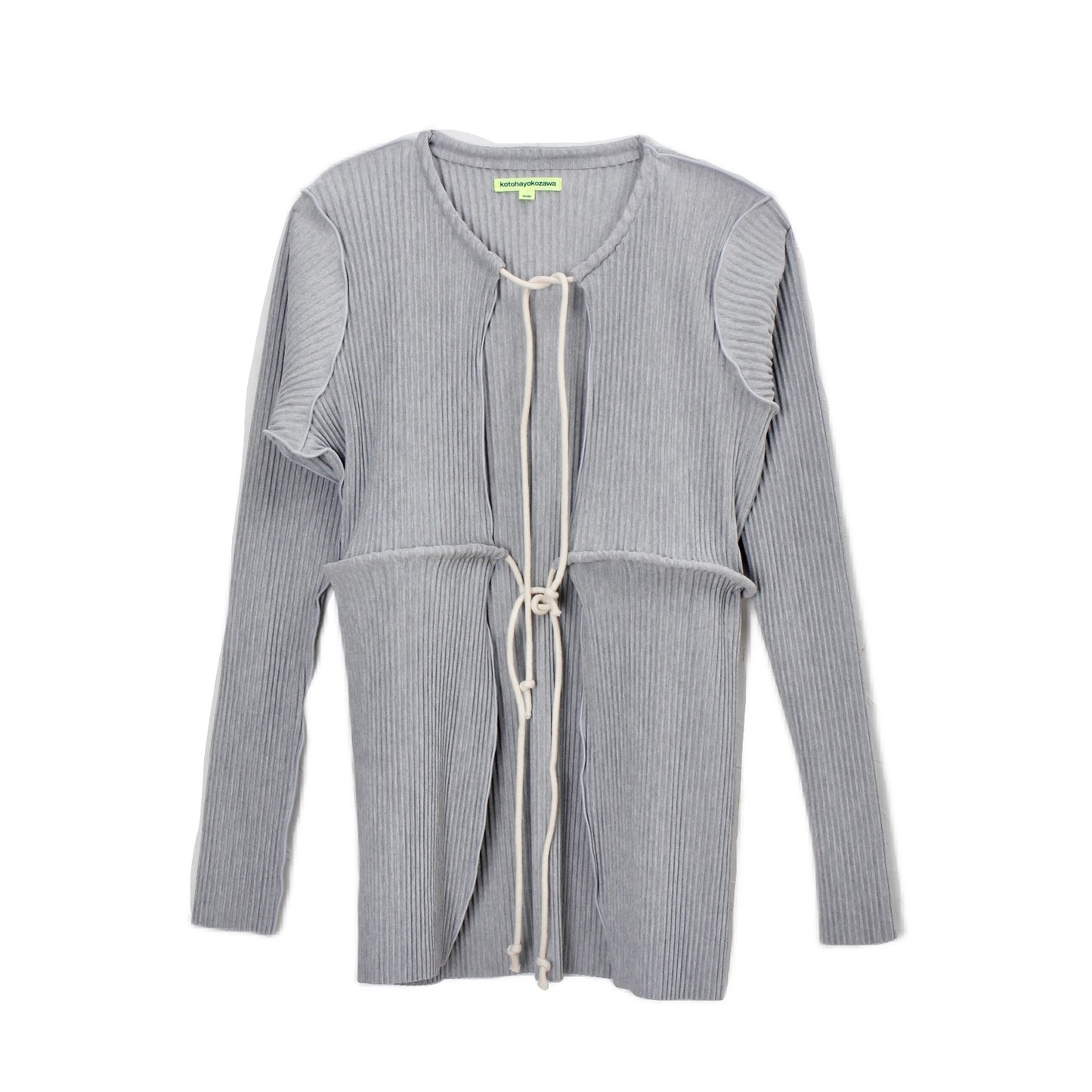 to do kotohayokozawa /CRISP ROPE CARDIGAN / gray