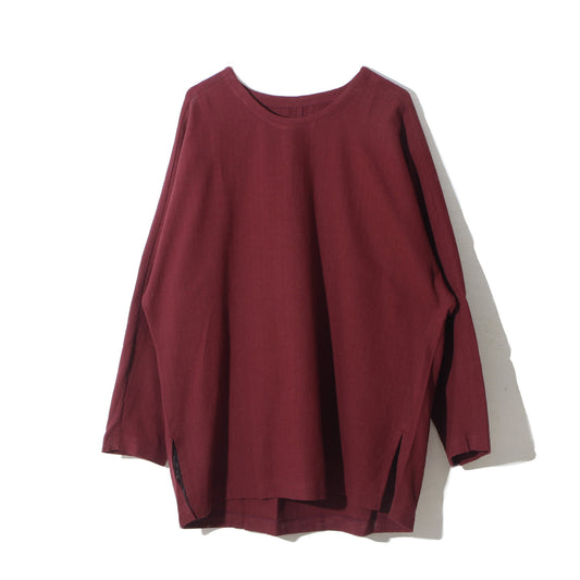 Amunzen Long Pullover / wine red