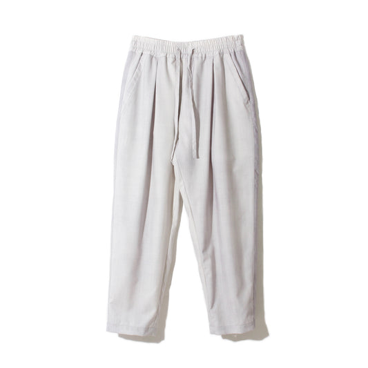 Uneven Dyed Tapered Pants / gray-white