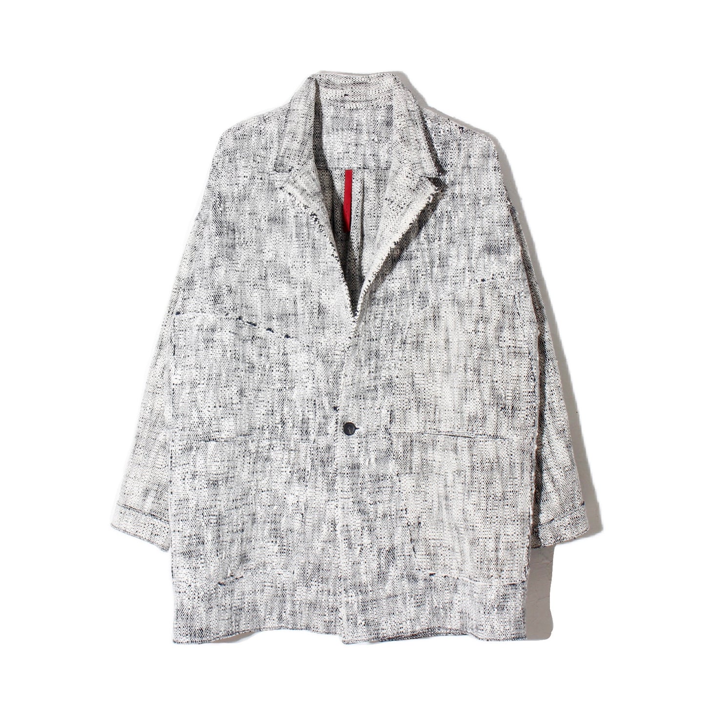 0 Count KhadiCotton Jacket / navy×white