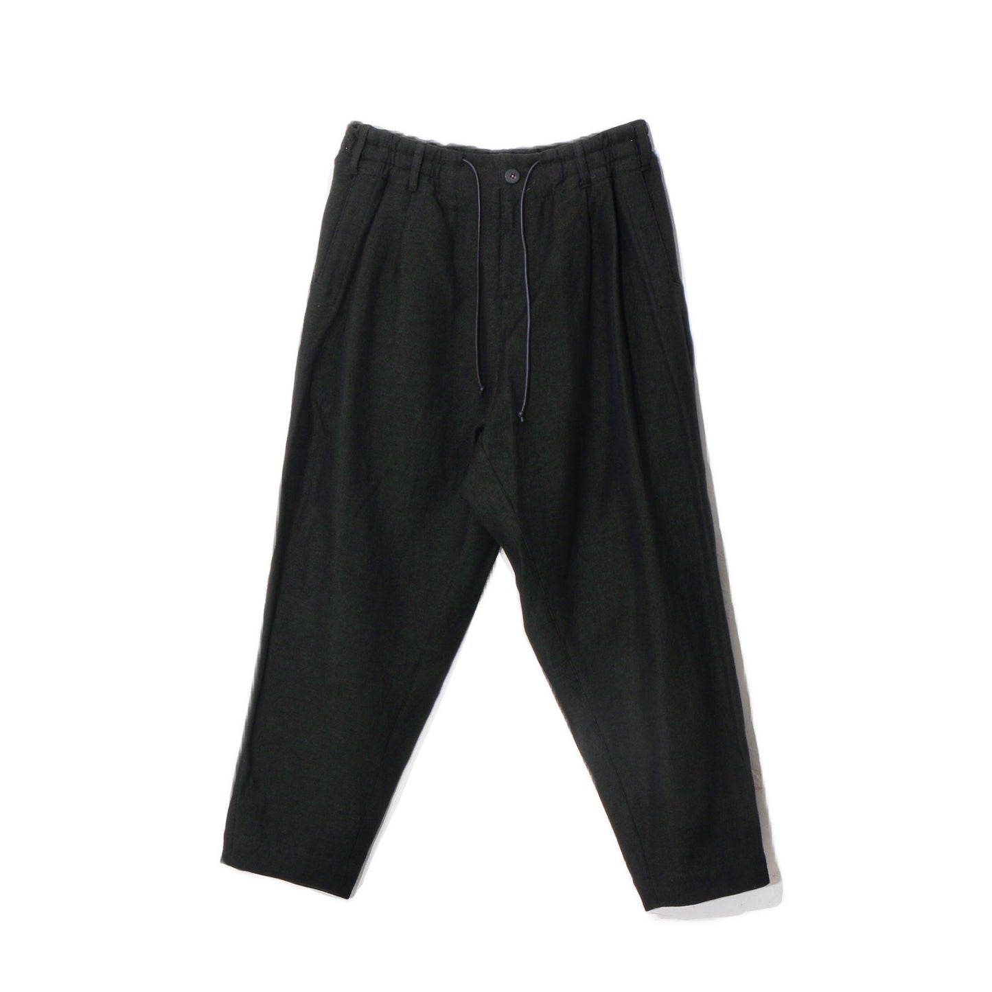 Linen Wool Gokuraku Pants / khaki black