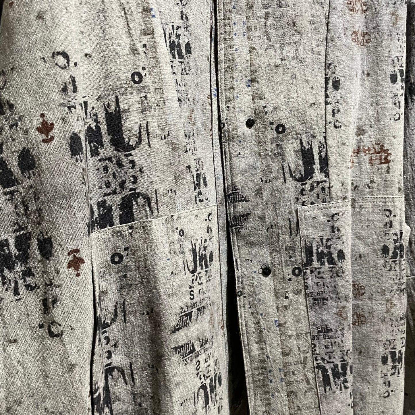 Reversible Linen Wool Blouson / yellow