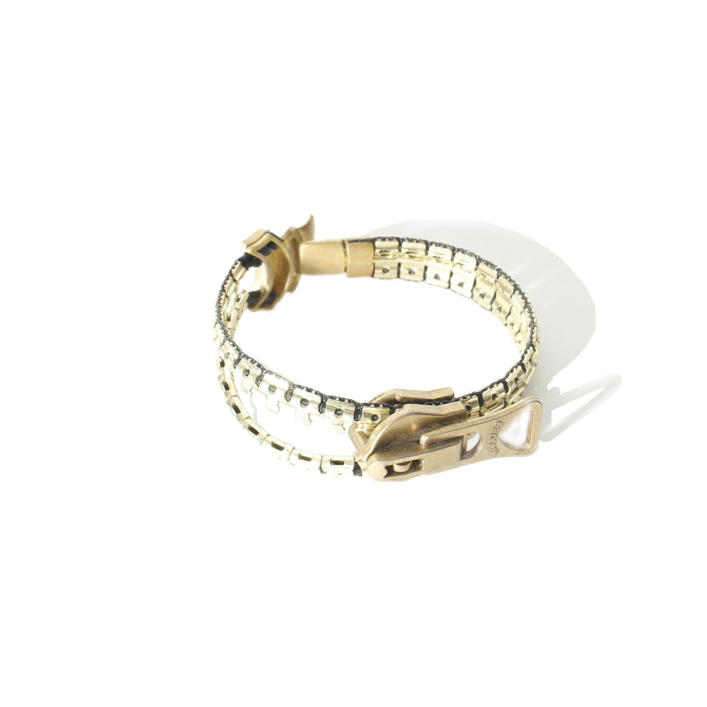 zip bracelet / gold /black / silver