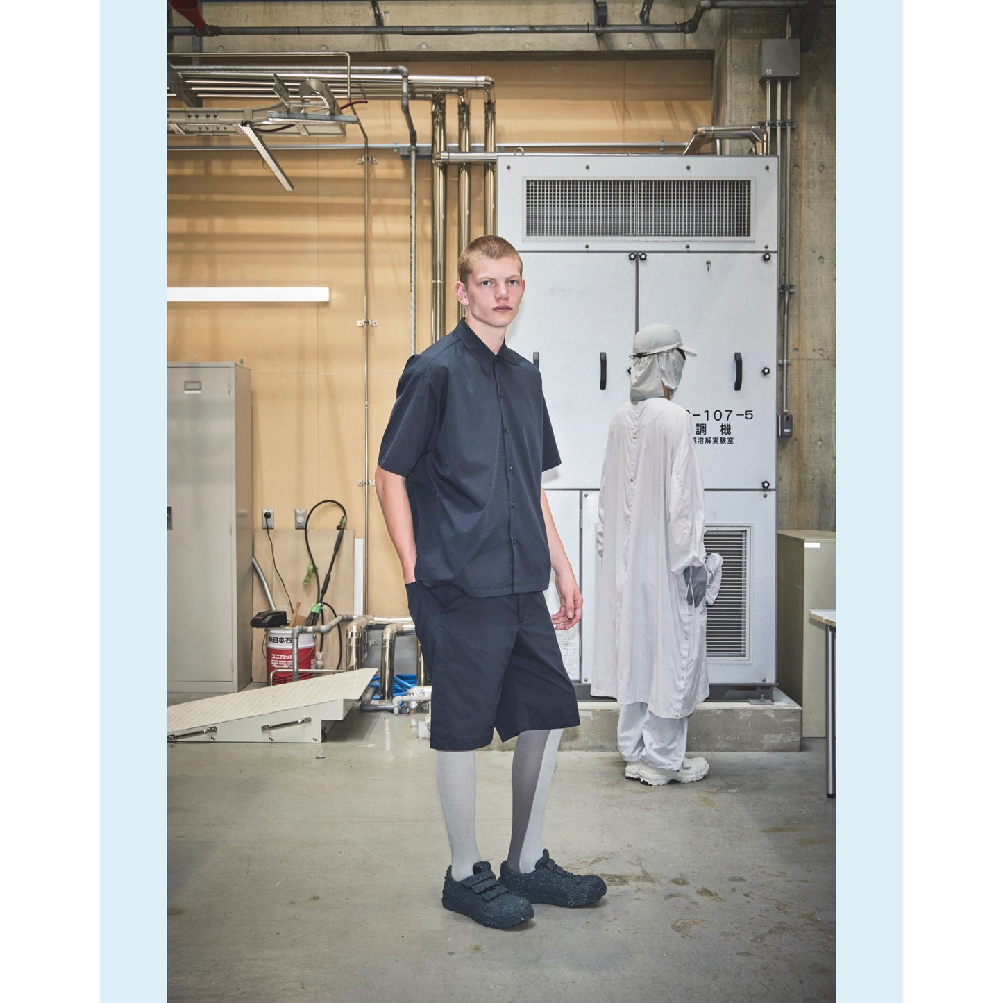 HIDESIGN / Comfotable-short Pants /navy<br>※受注生産商品となります