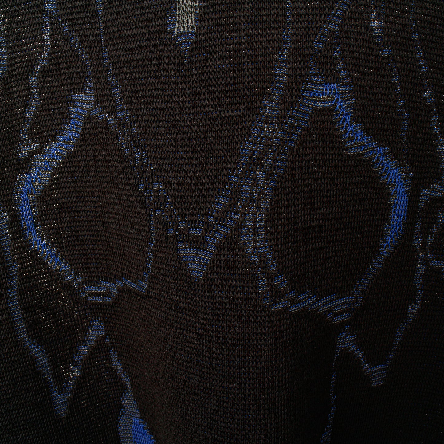 "Bionic Aurora" jacquard sweater / black
