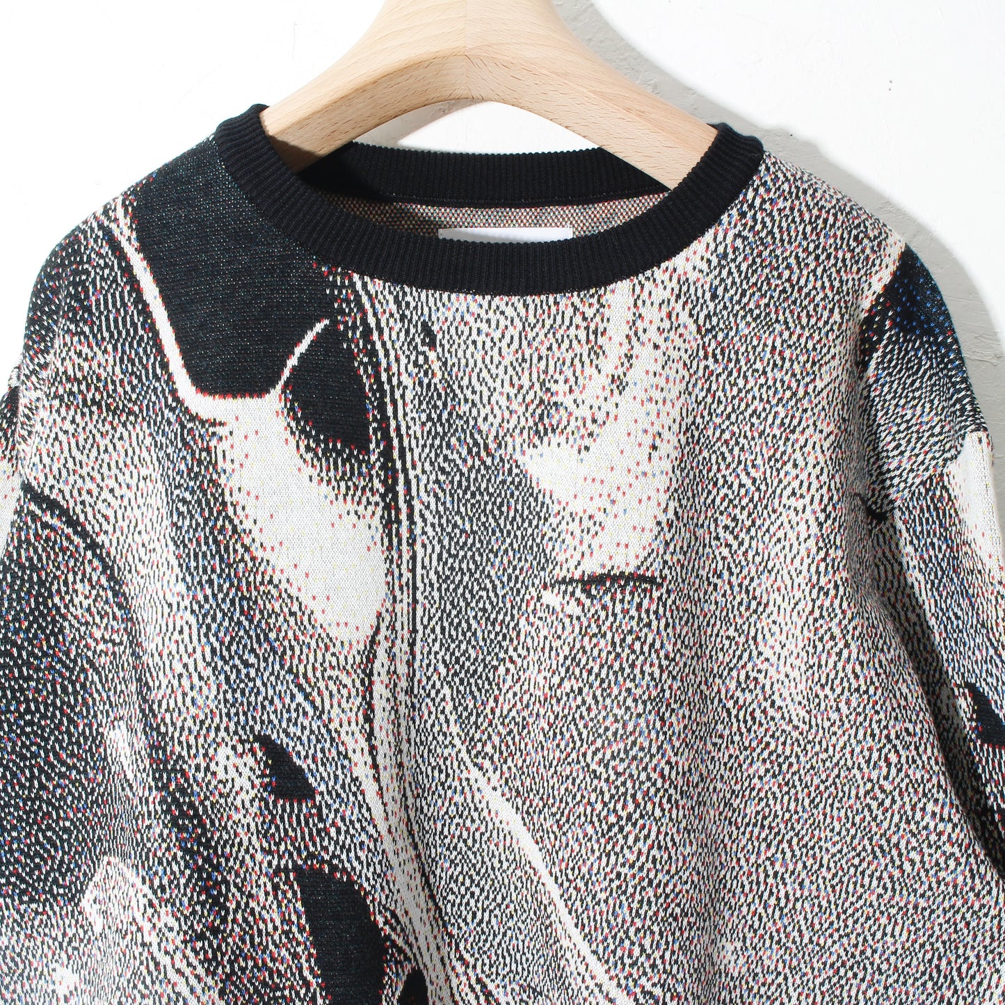 weld_knit_sweater / silver