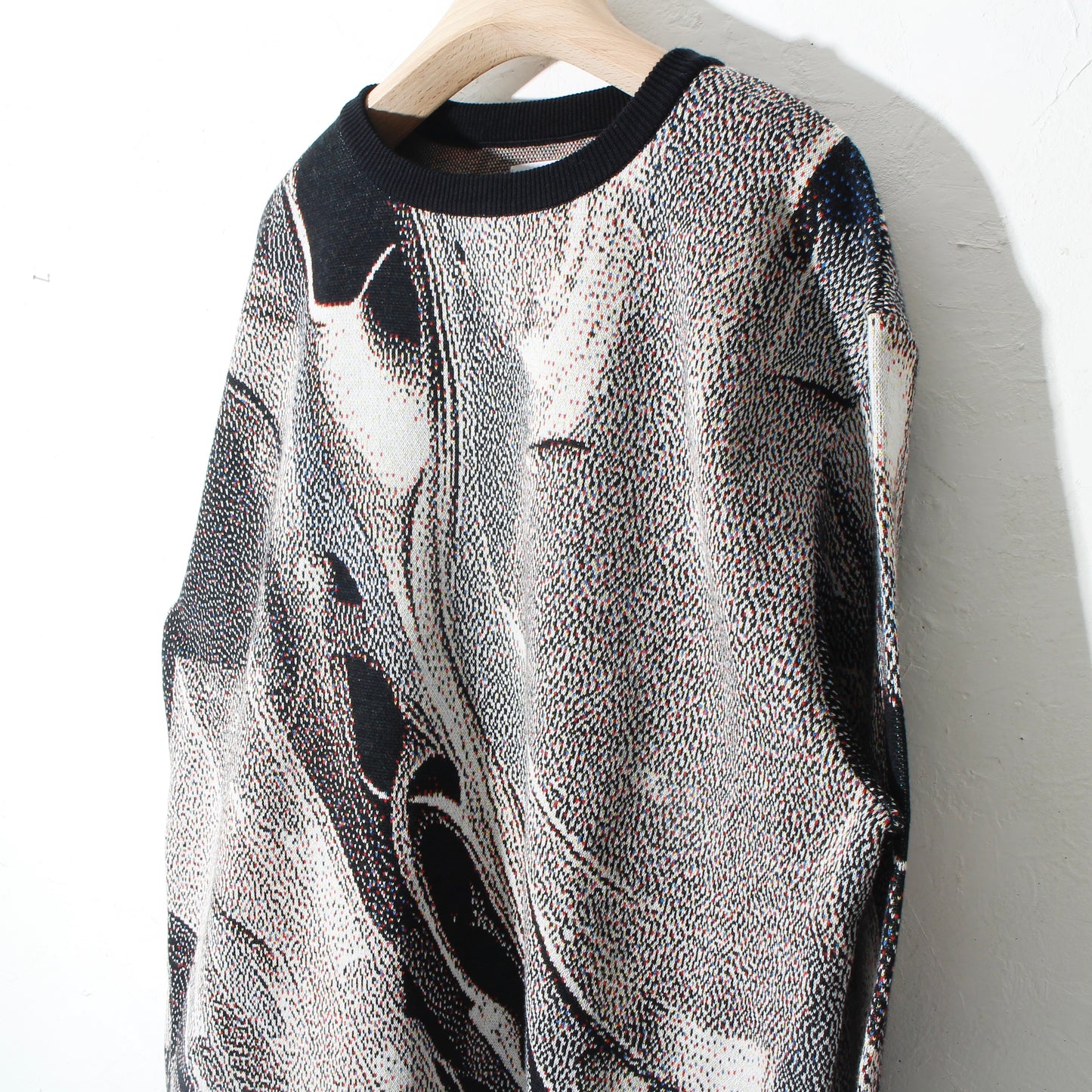 weld_knit_sweater / silver