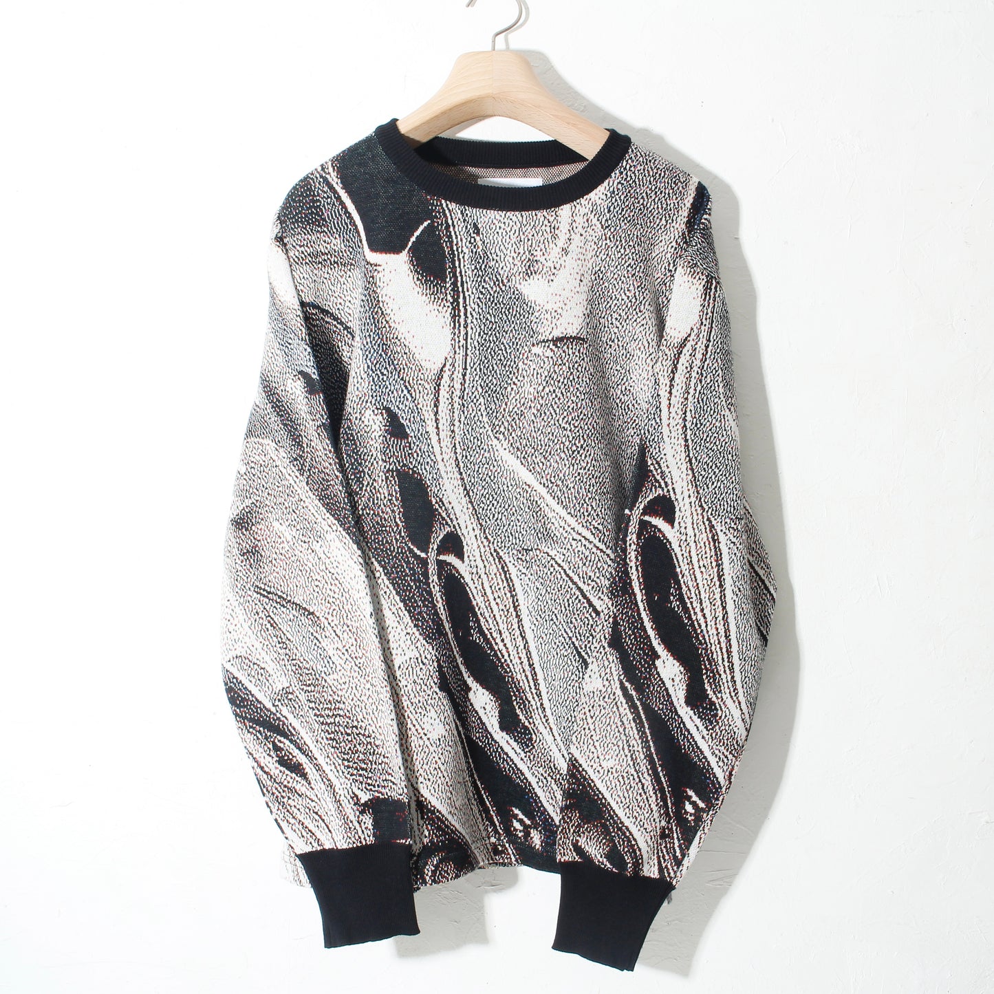 weld_knit_sweater / silver