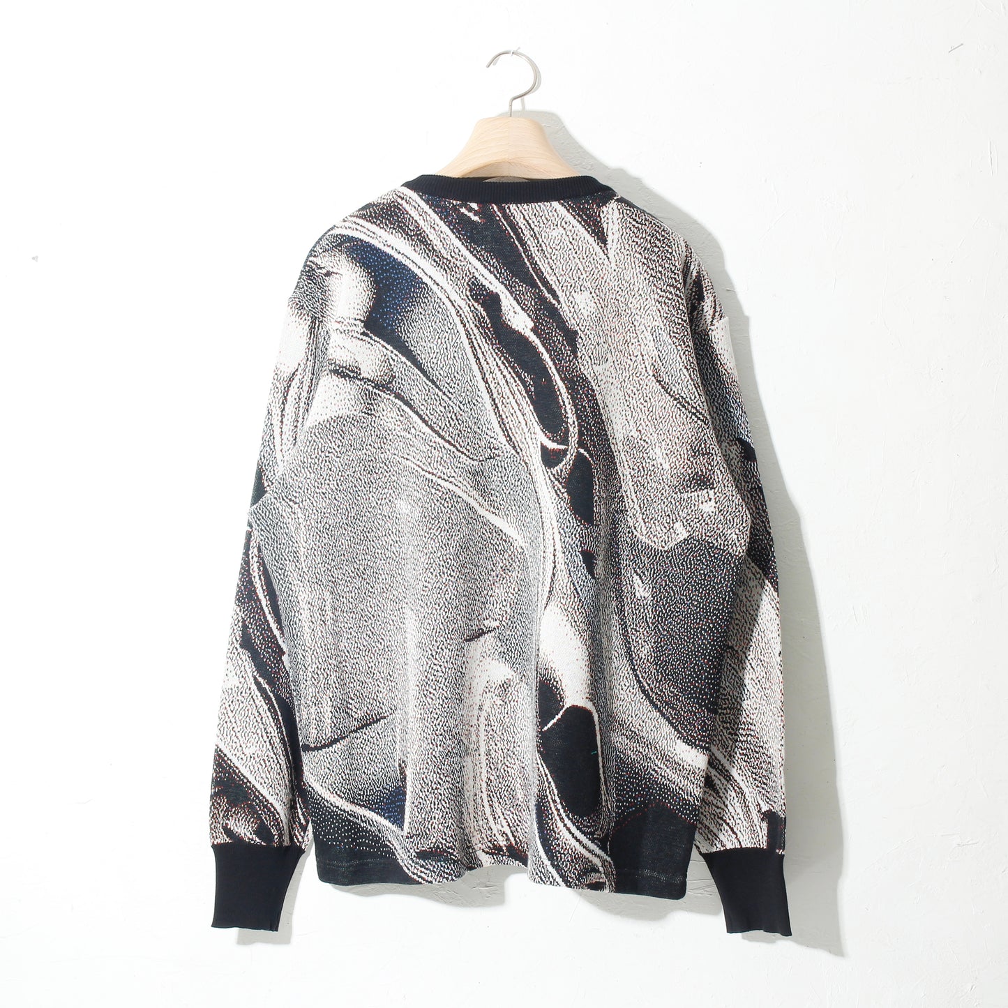 weld_knit_sweater / silver