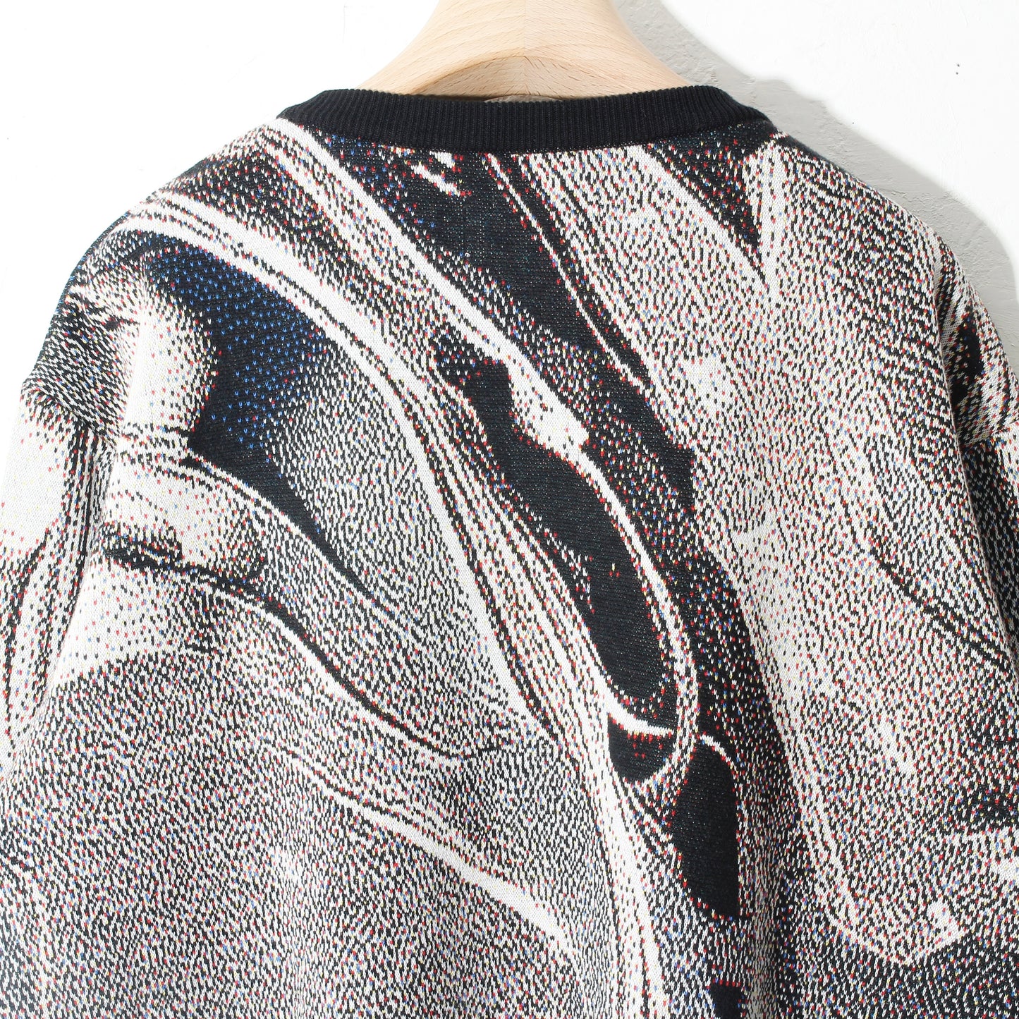 weld_knit_sweater / silver