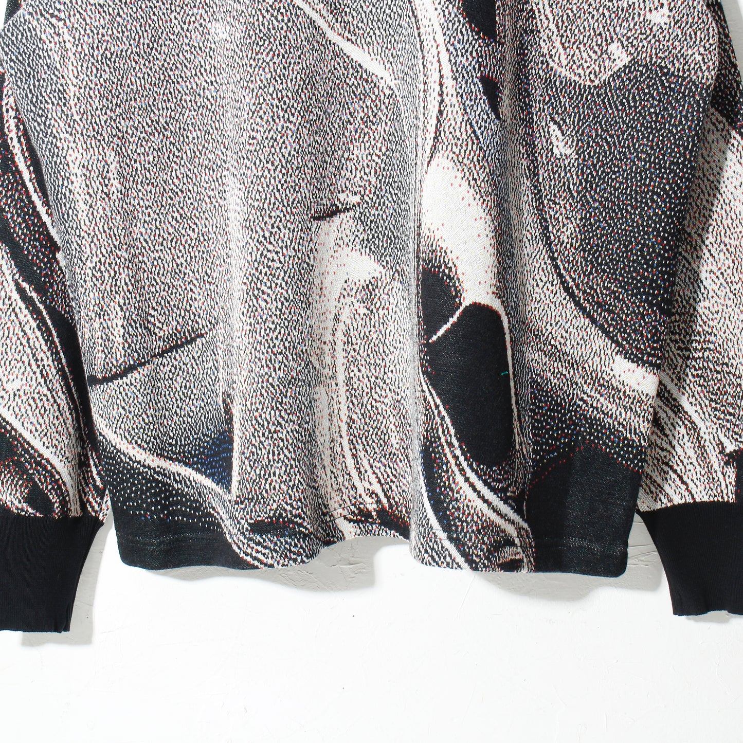 weld_knit_sweater / silver