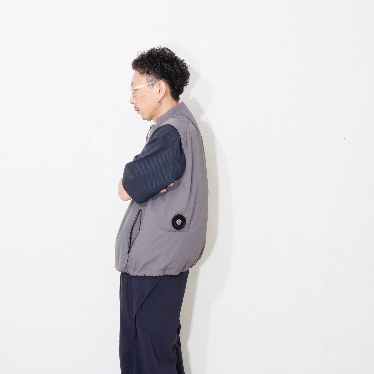 HIDESIGN / Air Flow Vest / gray/ compact FAN
