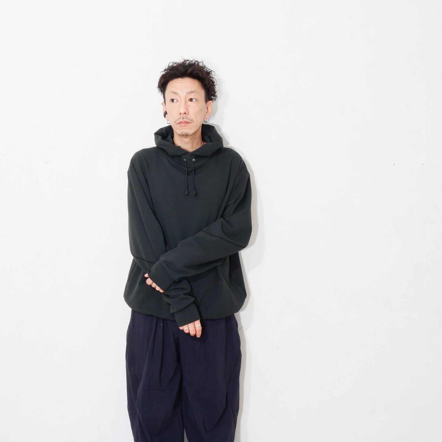 HIDESIGN / TEMP-TUNE Hoodie / green navy /<br>※受注生産商品となります