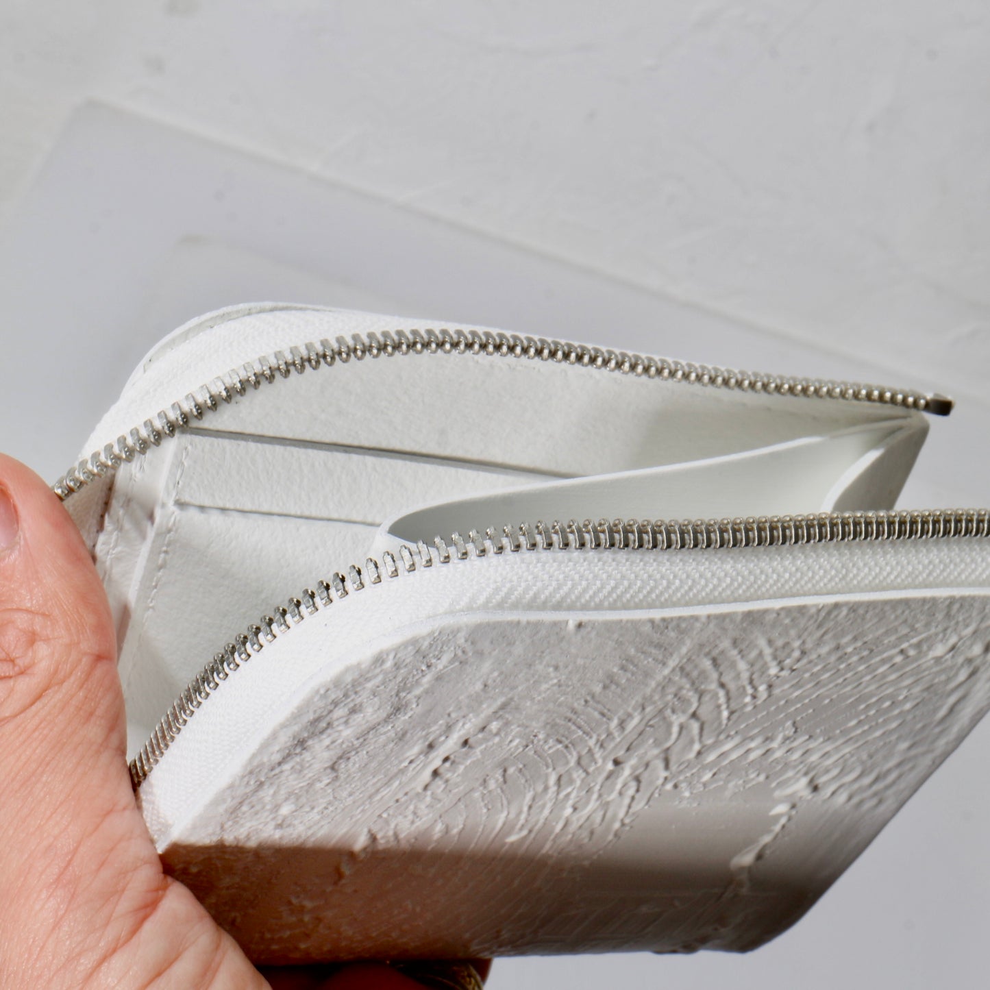 L字ジップ財布 /wh