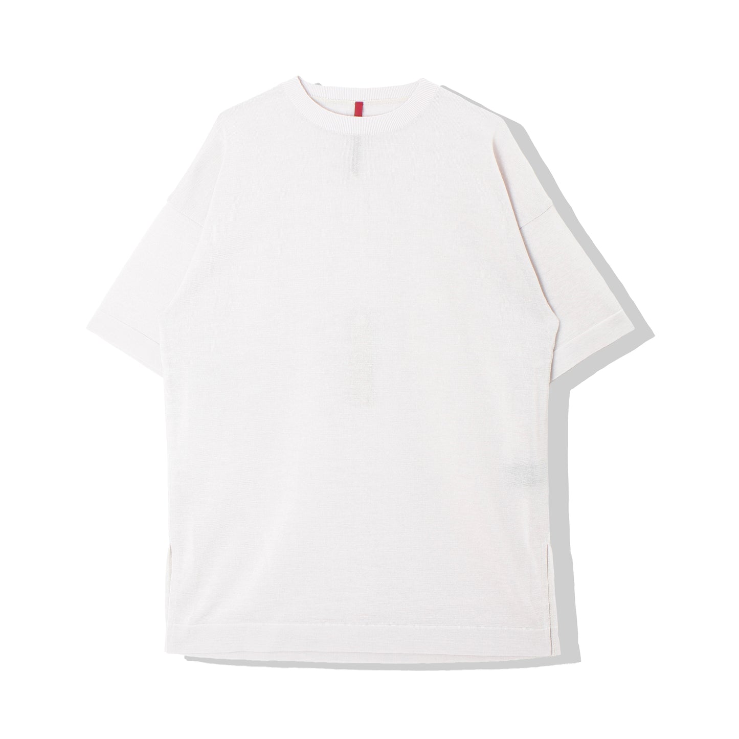Light Gima Cotton Halfsleeve Pullover / wh