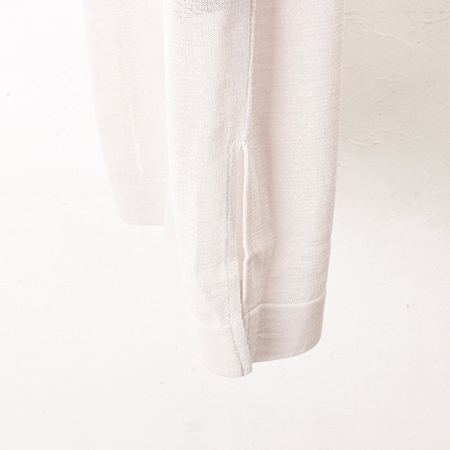 Light Gima Cotton Halfsleeve Pullover / wh