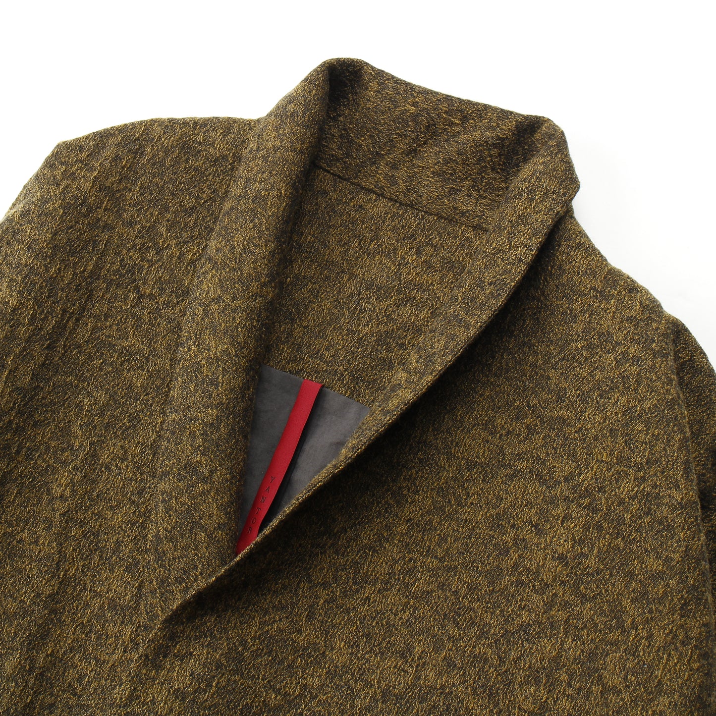 Moss Jacquard Cottonwool Jacket / MUSTARD
