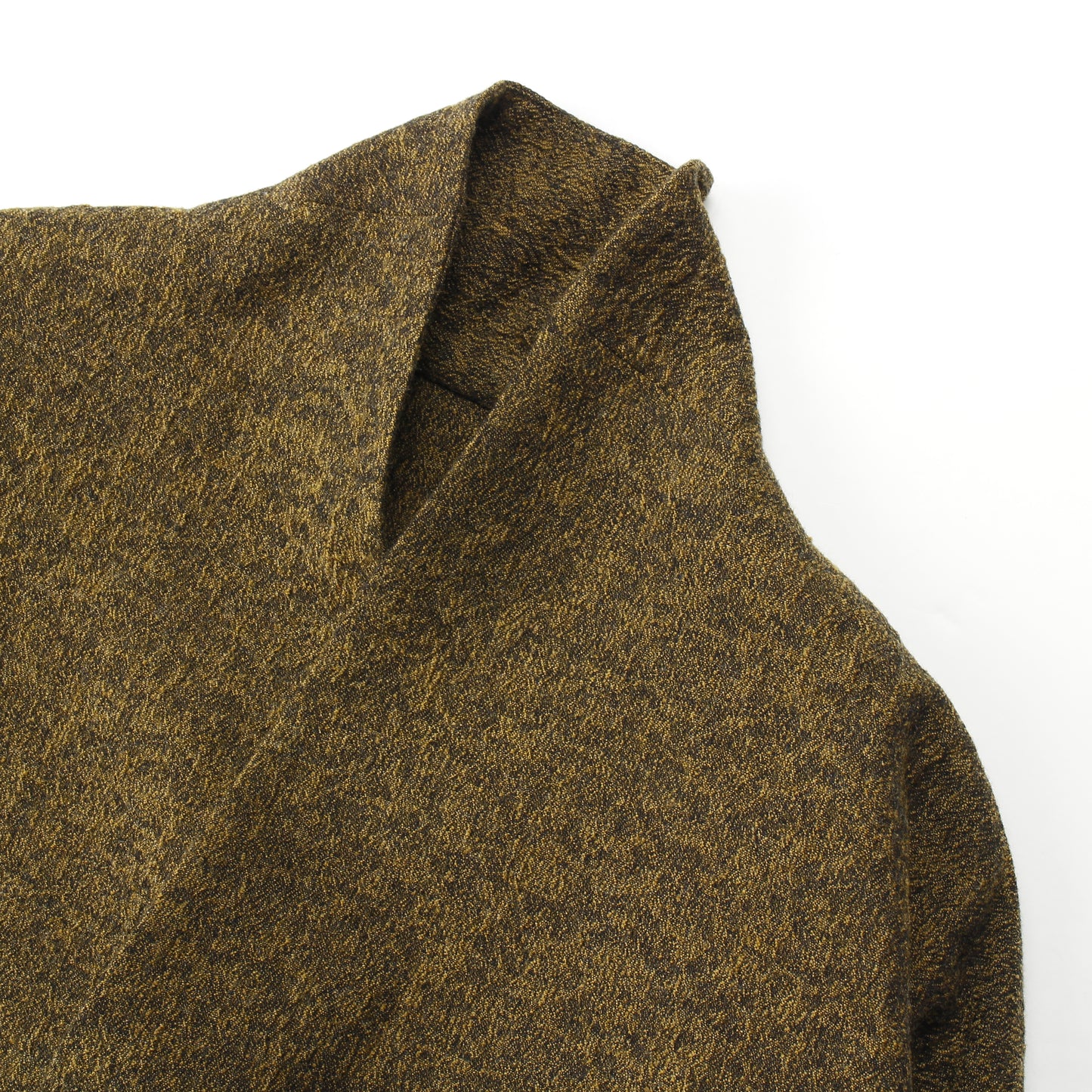 Moss Jacquard Cottonwool Jacket / MUSTARD