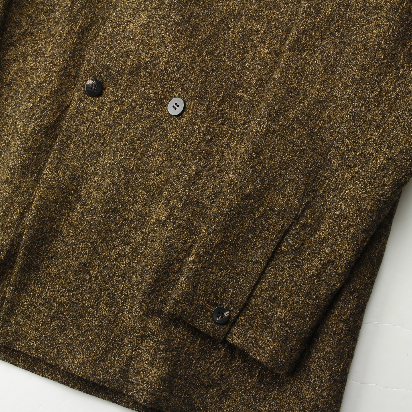 Moss Jacquard Cottonwool Jacket / MUSTARD