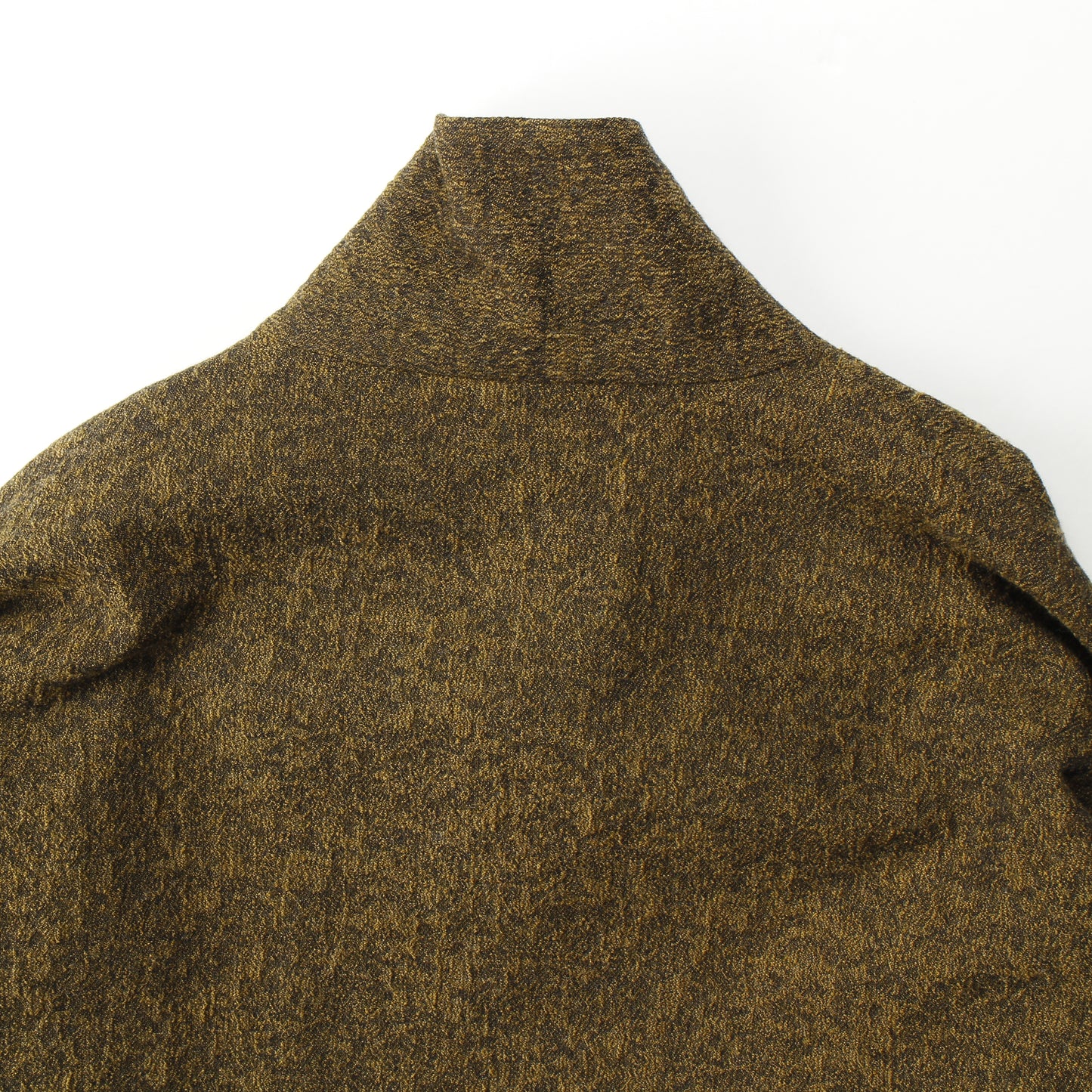 Moss Jacquard Cottonwool Jacket / MUSTARD