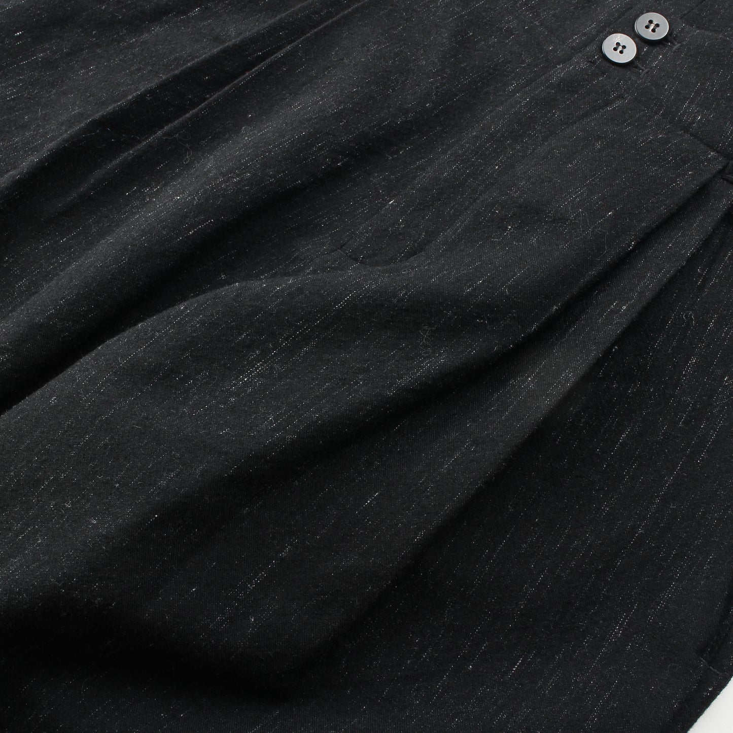Cosmos Linenwool 2tuck Wide Pants / black