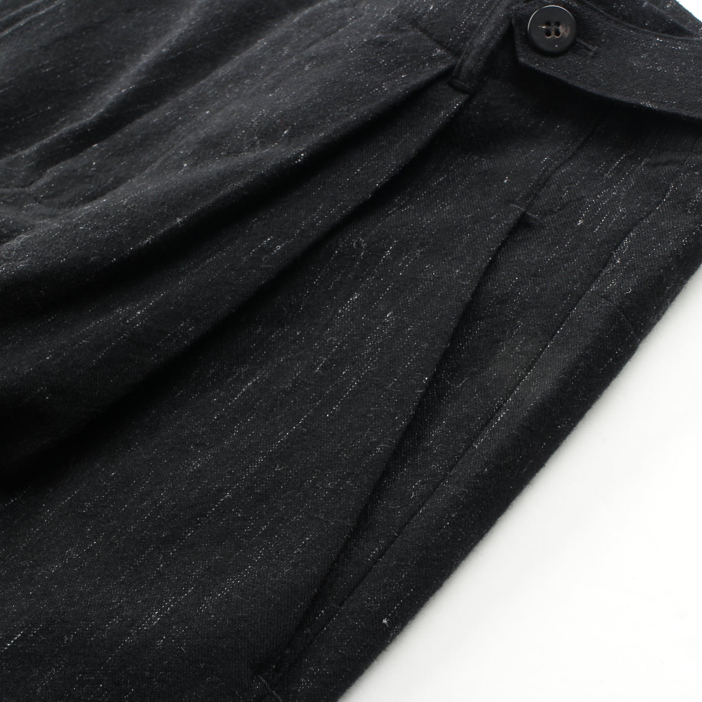 Cosmos Linenwool 2tuck Wide Pants / black