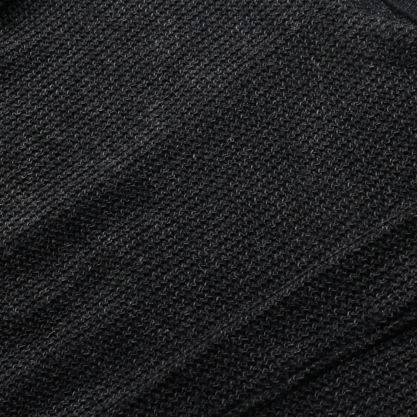 Plating WoolCotton Wide Sweater / black