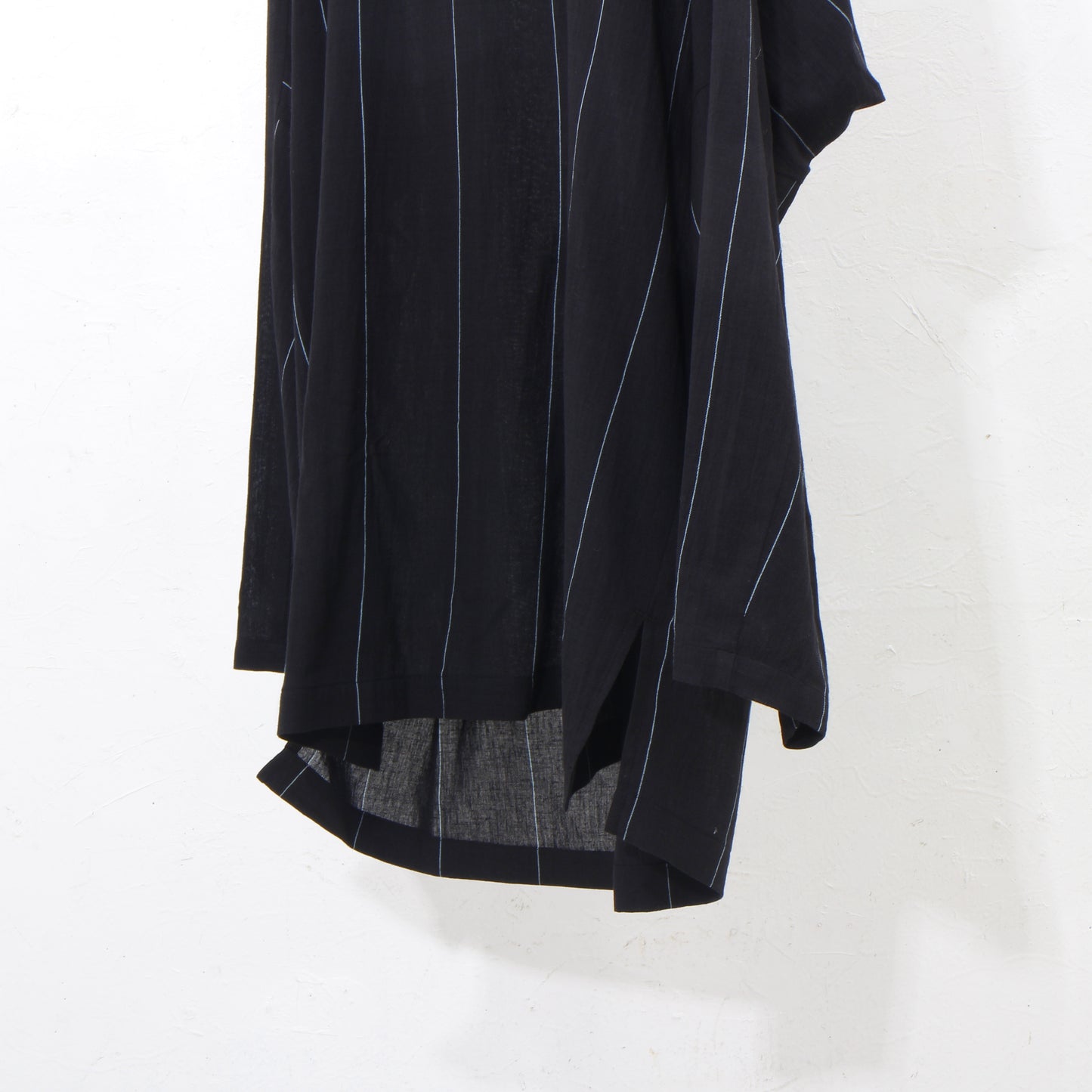 Pin-stripe khadicotton long pullover