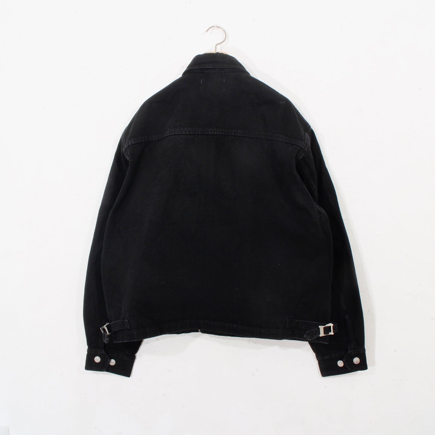 ZIP DENIM WORK JACKET / black